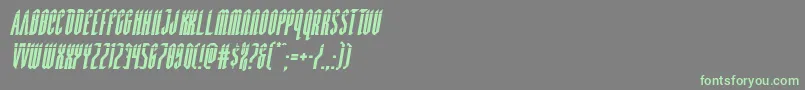 Devilsummonerlaserital Font – Green Fonts on Gray Background