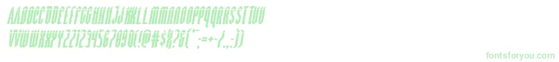 Devilsummonerlaserital Font – Green Fonts on White Background