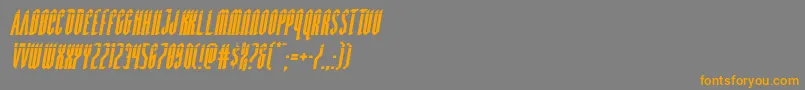 Devilsummonerlaserital Font – Orange Fonts on Gray Background