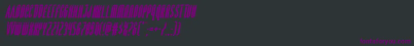 Devilsummonerlaserital Font – Purple Fonts on Black Background