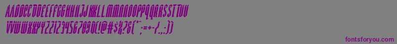 Devilsummonerlaserital Font – Purple Fonts on Gray Background