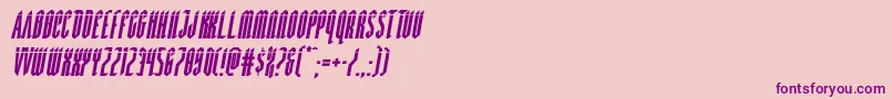 Devilsummonerlaserital Font – Purple Fonts on Pink Background