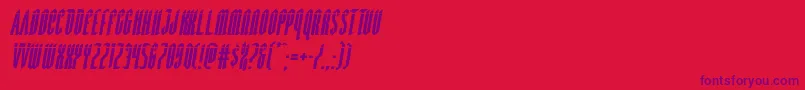 Devilsummonerlaserital Font – Purple Fonts on Red Background