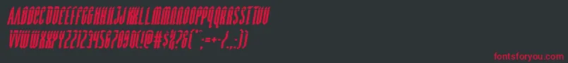 Devilsummonerlaserital Font – Red Fonts on Black Background
