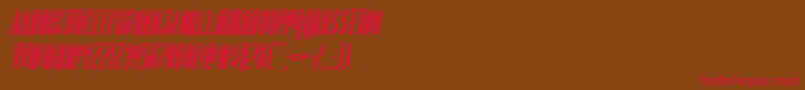 Devilsummonerlaserital Font – Red Fonts on Brown Background