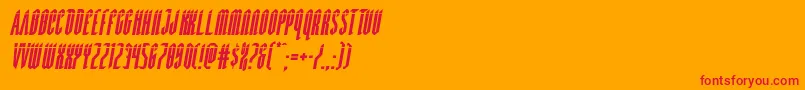 Devilsummonerlaserital Font – Red Fonts on Orange Background