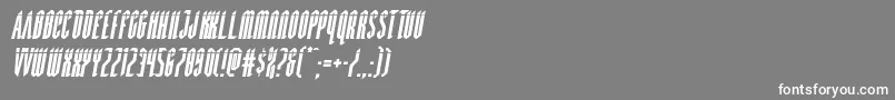 Devilsummonerlaserital Font – White Fonts on Gray Background