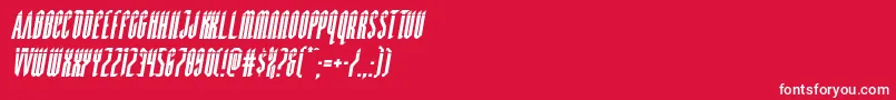 Devilsummonerlaserital Font – White Fonts on Red Background