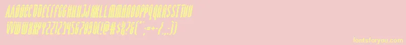 Devilsummonerlaserital Font – Yellow Fonts on Pink Background