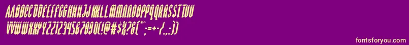 Devilsummonerlaserital Font – Yellow Fonts on Purple Background