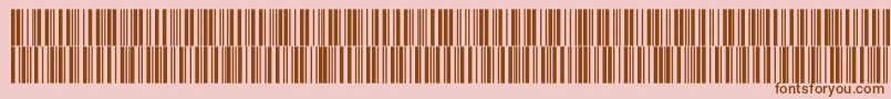 Intp36dltt Font – Brown Fonts on Pink Background