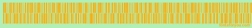 Intp36dltt Font – Orange Fonts on Green Background