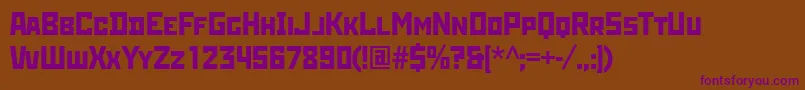 More about Rodchenkogtt Font Rodchenkogtt Font – Purple Fonts on Brown Background