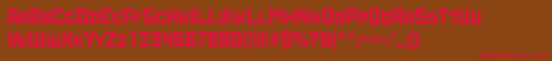 Rodchenkogtt Font – Red Fonts on Brown Background