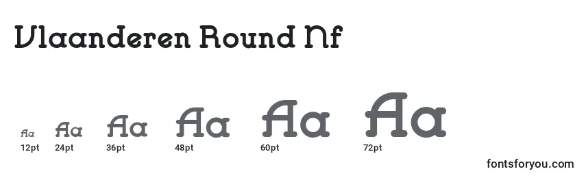 Размеры шрифта Vlaanderen Round Nf