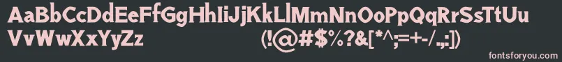 GresanPersonalUseOnly Font – Pink Fonts on Black Background