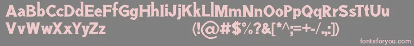 GresanPersonalUseOnly Font – Pink Fonts on Gray Background