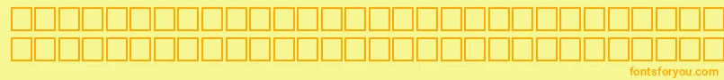 Wef Font – Orange Fonts on Yellow Background