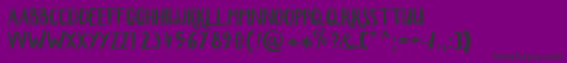 Шрифт Erlan – чёрные шрифты на фиолетовом фоне