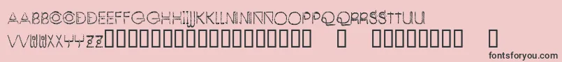 EnjoyTheAlien Font – Black Fonts on Pink Background