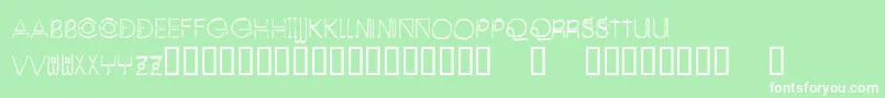 EnjoyTheAlien Font – White Fonts on Green Background