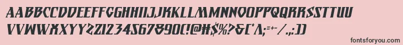 Eternalknightcondital Font – Black Fonts on Pink Background