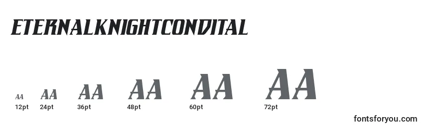 Eternalknightcondital Font Sizes