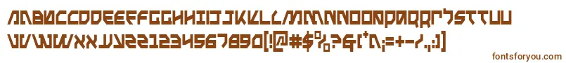 Шрифт MetalStormCondensed – коричневые шрифты на белом фоне