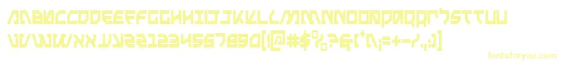 MetalStormCondensed-fontti – keltaiset fontit