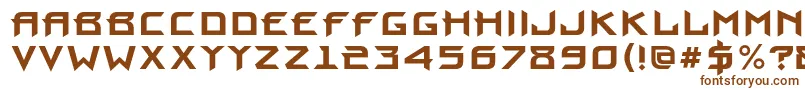 ProuncBold-fontti – ruskeat fontit valkoisella taustalla