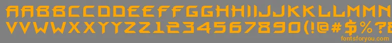 ProuncBold Font – Orange Fonts on Gray Background