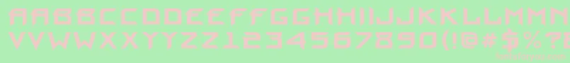 ProuncBold Font – Pink Fonts on Green Background