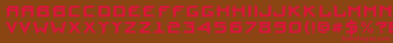 ProuncBold Font – Red Fonts on Brown Background