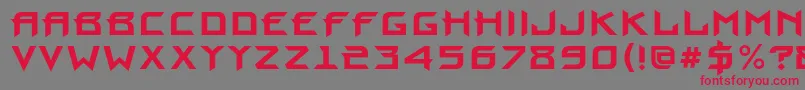 ProuncBold Font – Red Fonts on Gray Background