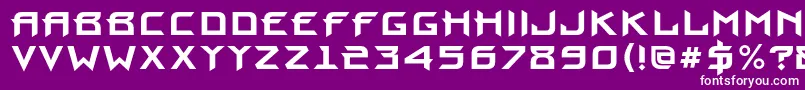 ProuncBold Font – White Fonts on Purple Background