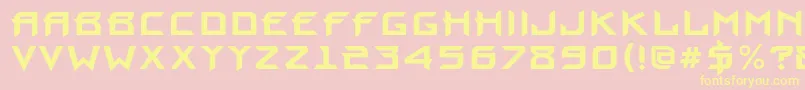ProuncBold Font – Yellow Fonts on Pink Background