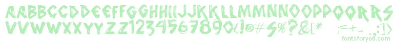 Vtks-fontti – vihreät fontit valkoisella taustalla