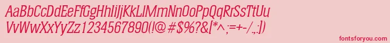 fuente HeliumItalic – Fuentes Rojas Sobre Fondo Rosa