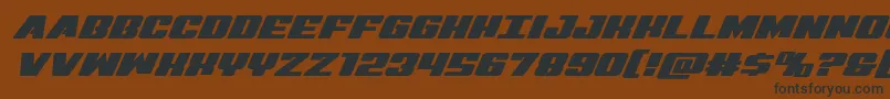 Virginhybridexpand Font – Black Fonts on Brown Background