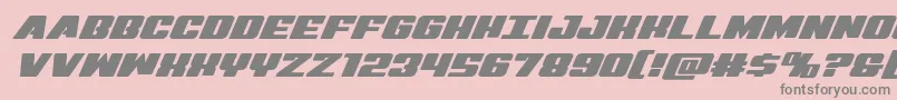 Virginhybridexpand Font – Gray Fonts on Pink Background