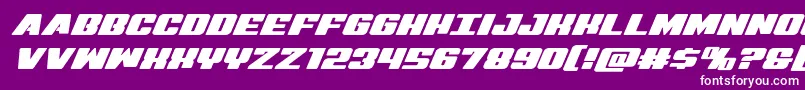 Virginhybridexpand Font – White Fonts on Purple Background