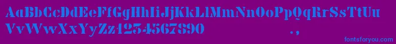 Bkidtrial Font – Blue Fonts on Purple Background