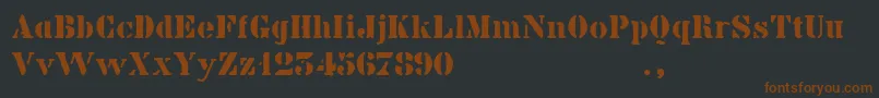 Bkidtrial Font – Brown Fonts on Black Background