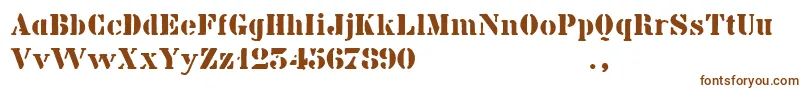 Bkidtrial Font – Brown Fonts on White Background