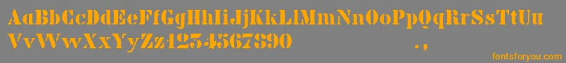 Bkidtrial Font – Orange Fonts on Gray Background