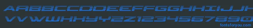 Classiccobragradital Font – Blue Fonts on Black Background