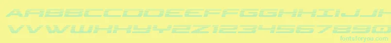Classiccobragradital Font – Green Fonts on Yellow Background