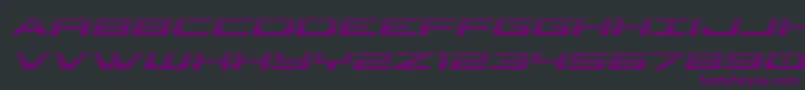 Classiccobragradital Font – Purple Fonts on Black Background