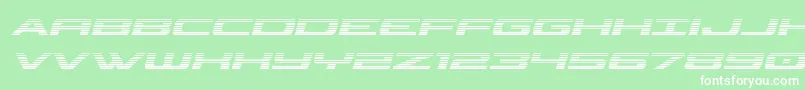 フォントClassiccobragradital – 緑の背景に白い文字