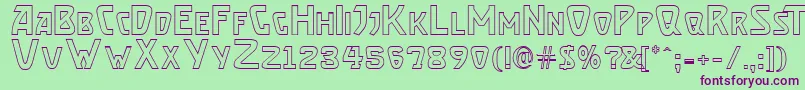 Brasseto Font – Purple Fonts on Green Background